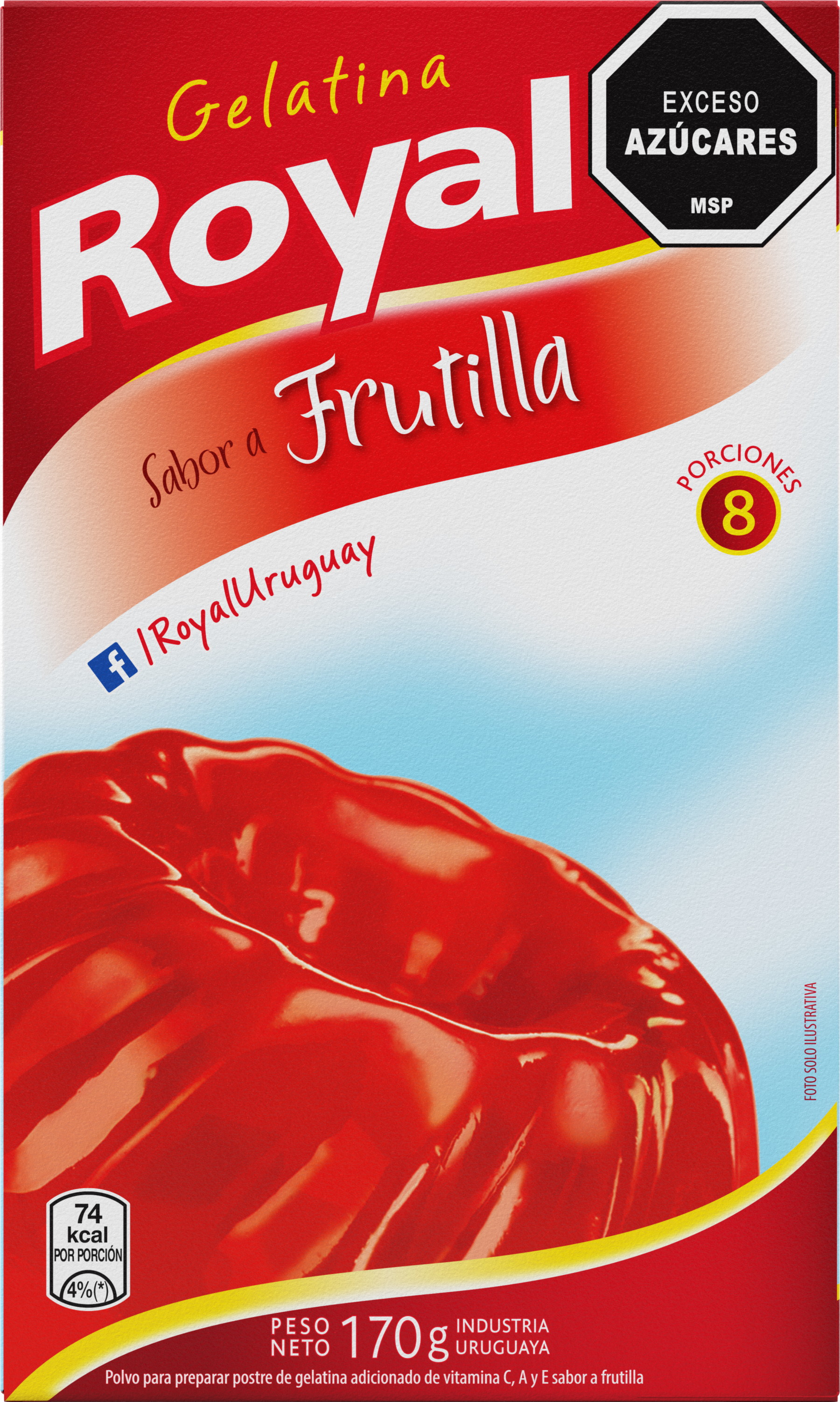 Gelatina Frutilla - Nerilan Uruguay